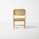 Dining chair by Zenon Baczyk, produced by GFM, Poland, 1970s, natural cane