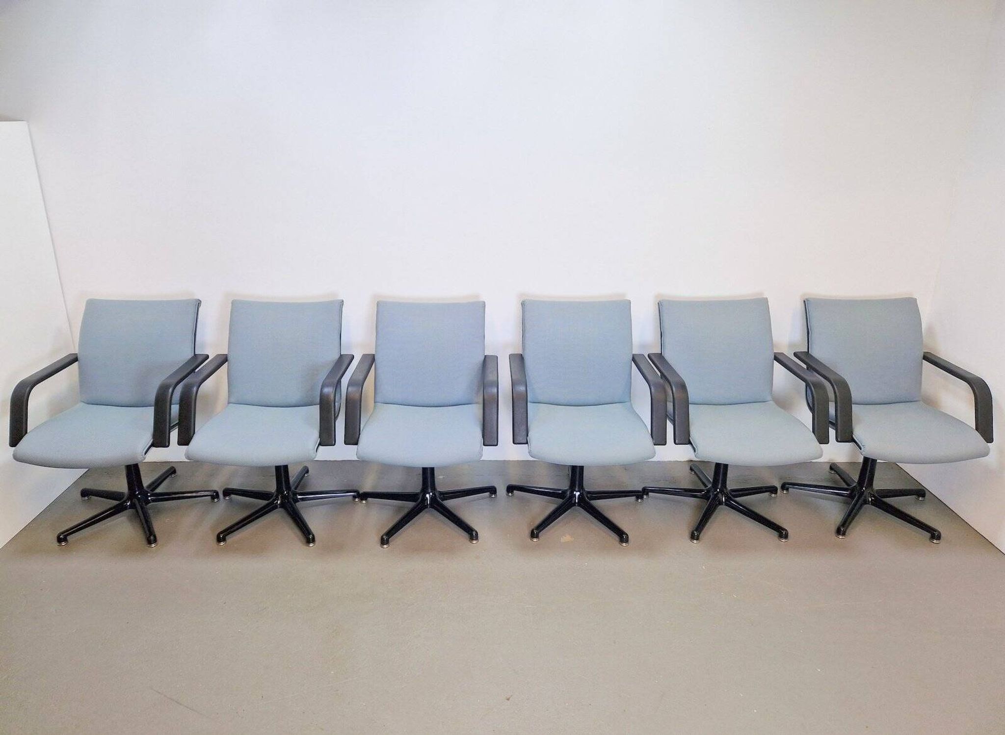 Vintage Michigan Office Chairs by Geoffrey Harcourt for Artifort, 1980s, Set of 6