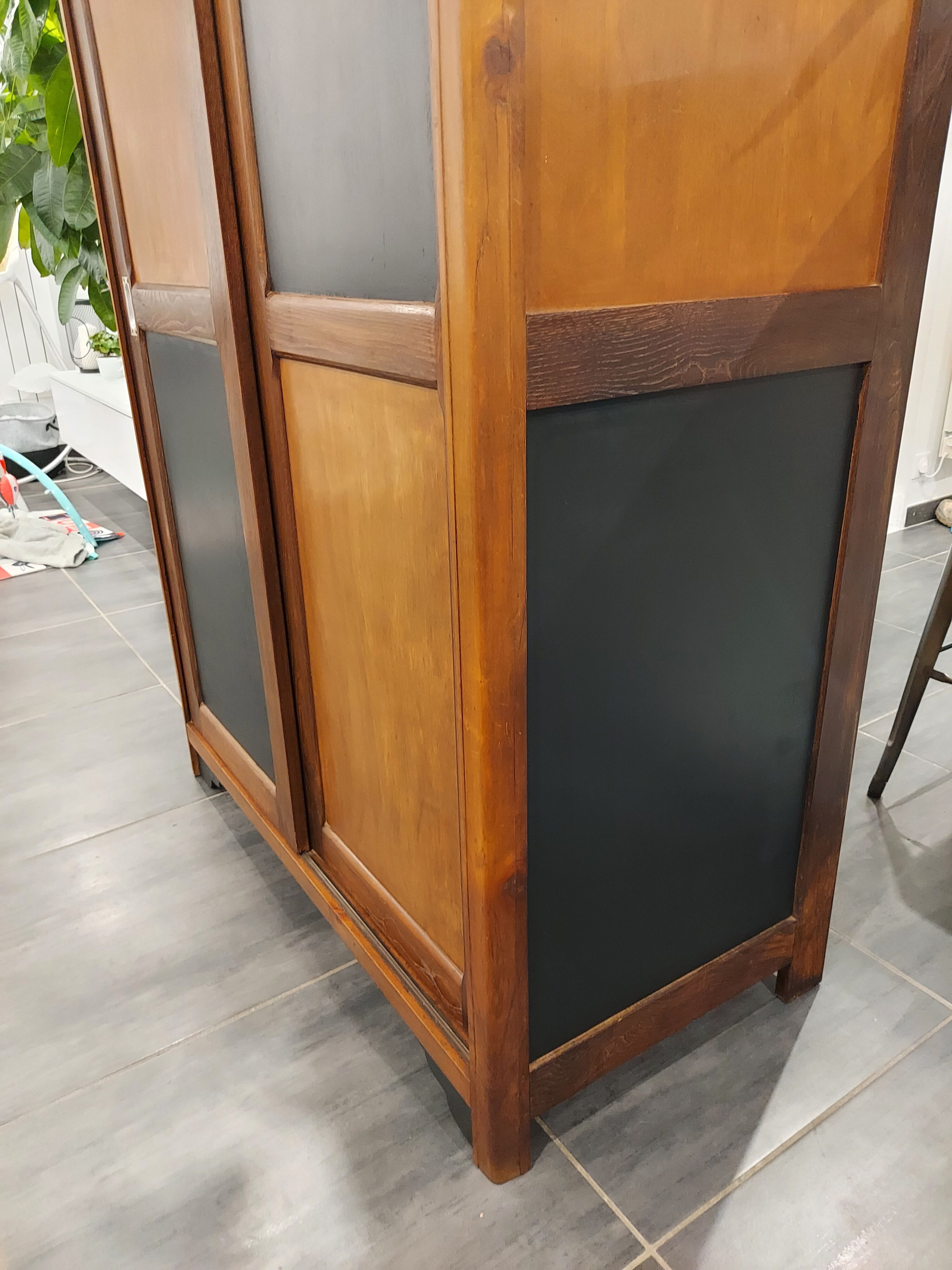 Wardrobe wardrobe sliding doors vintage 1960s