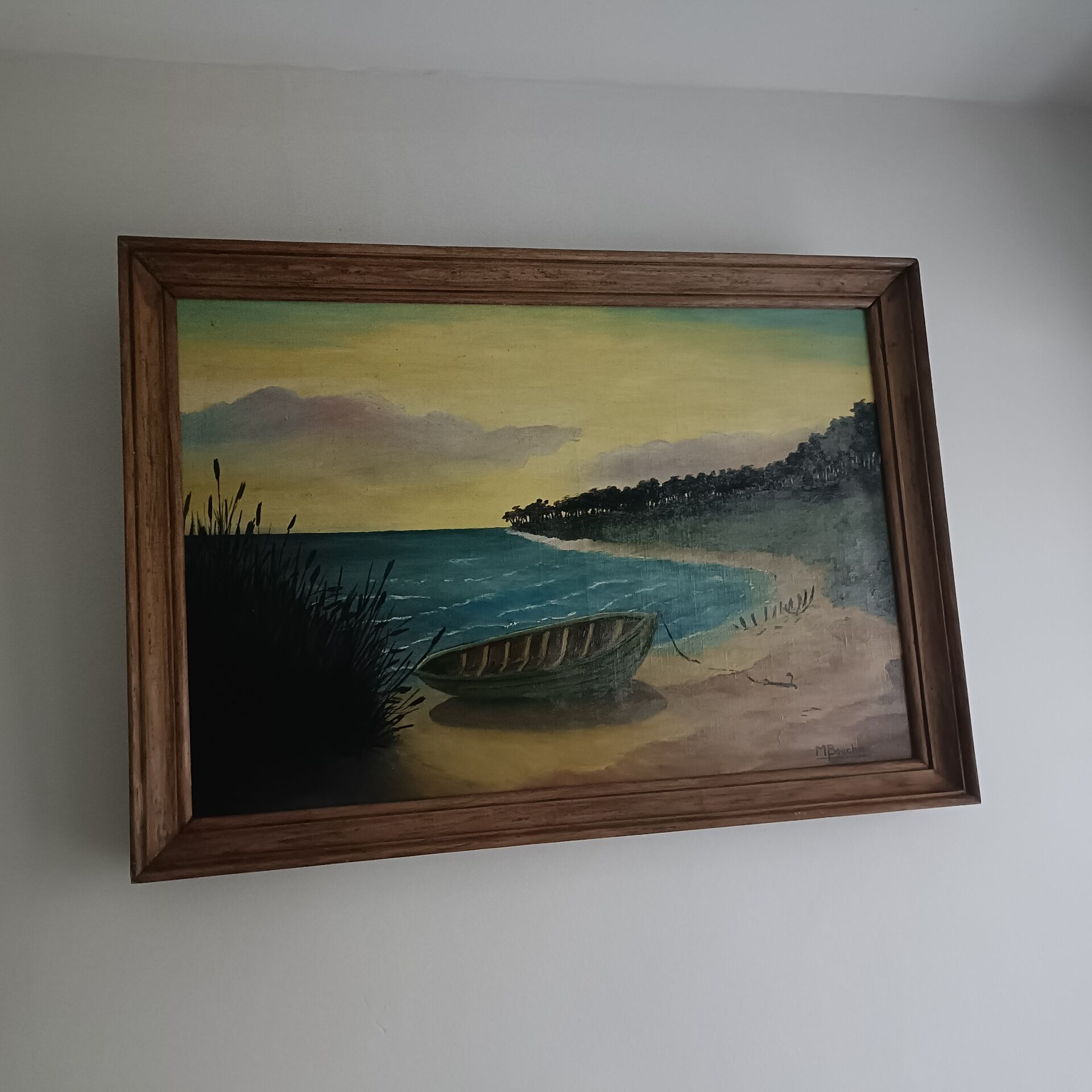 Paysage marin, Huile sur toile