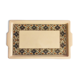 Rectangular dish beige ornate Sarreguemines