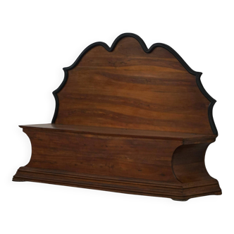 20th-century Art Deco storage bench in walnut, by a Danish cabinetmaker.