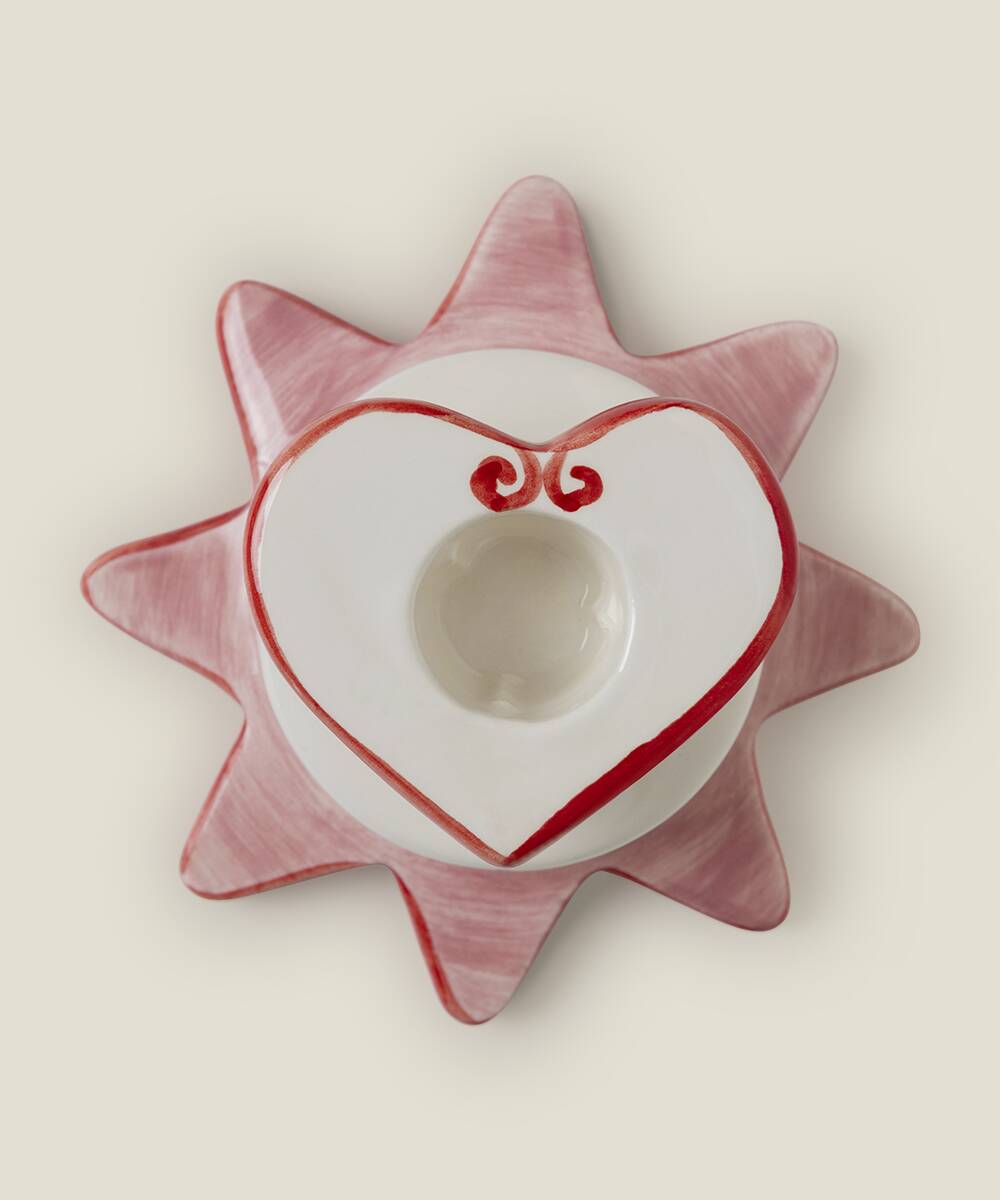 Star-heart candle holder