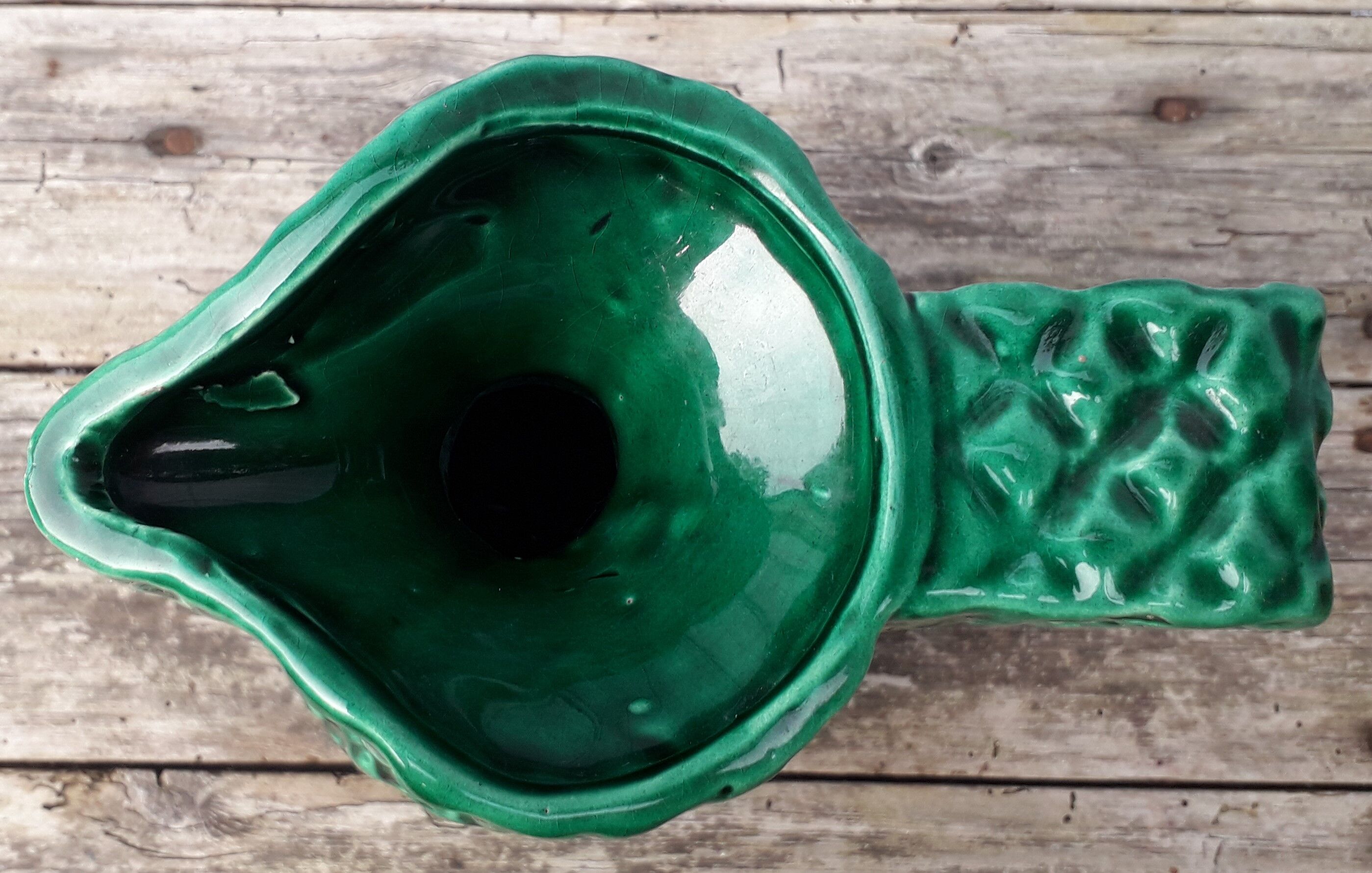 Green vallauris pitcher