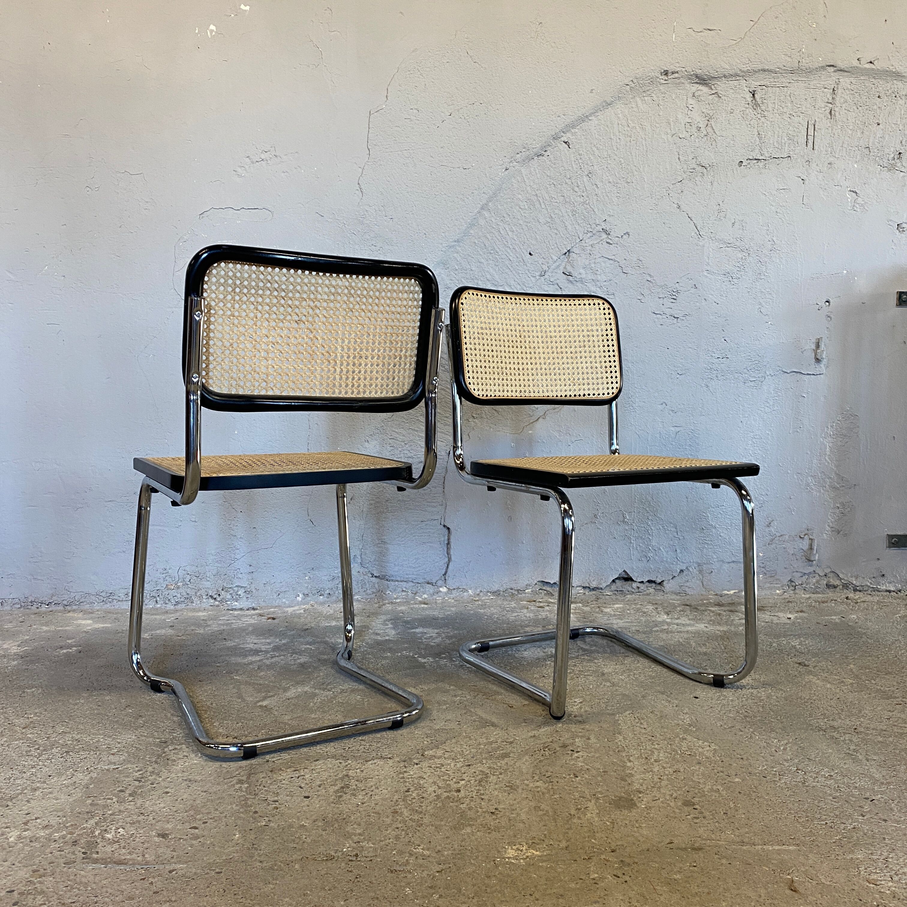 Paire de chaises Cesca de Marcel Breuer
