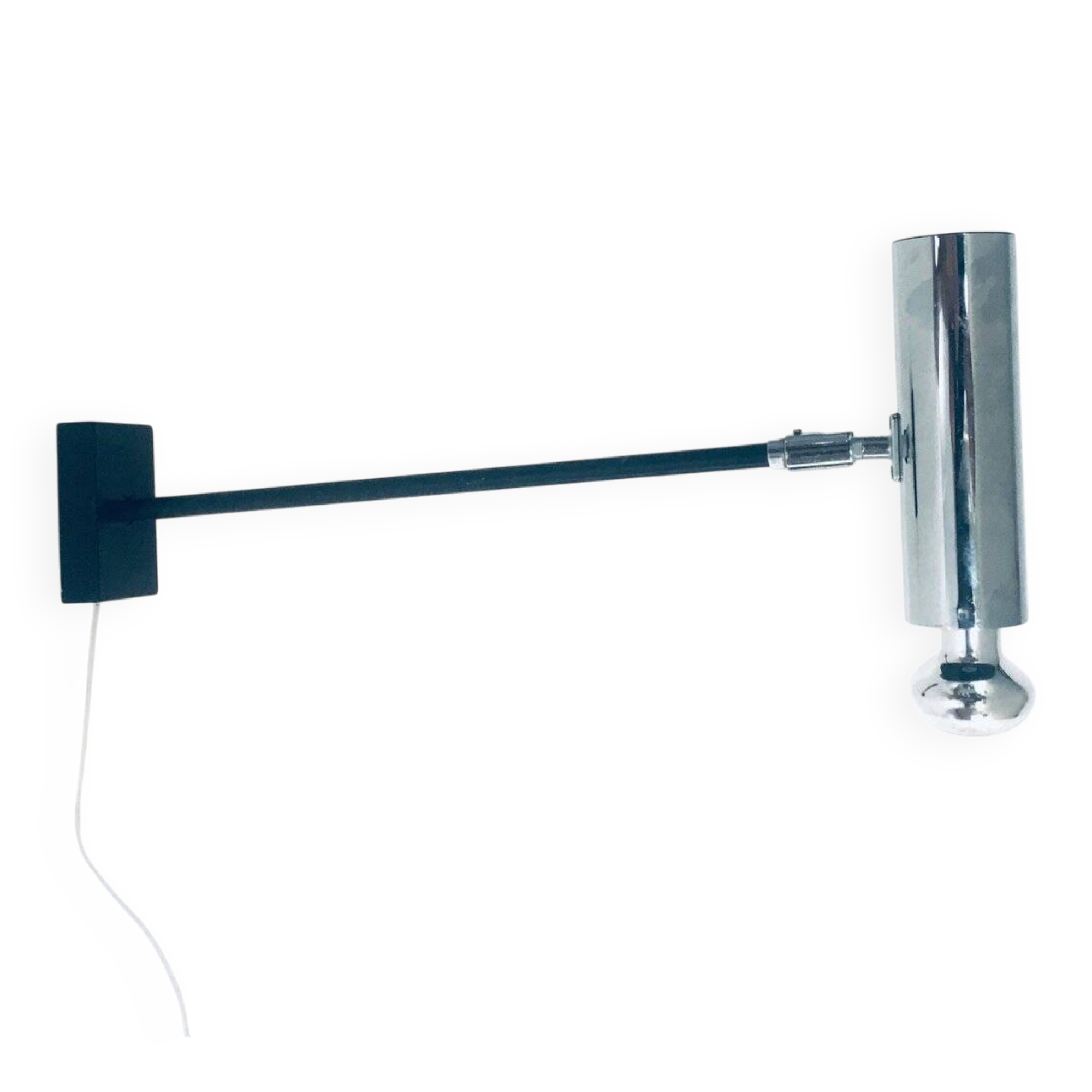 Mid-Century Modern Design Chrome Spot Wall Lamp, 1960s