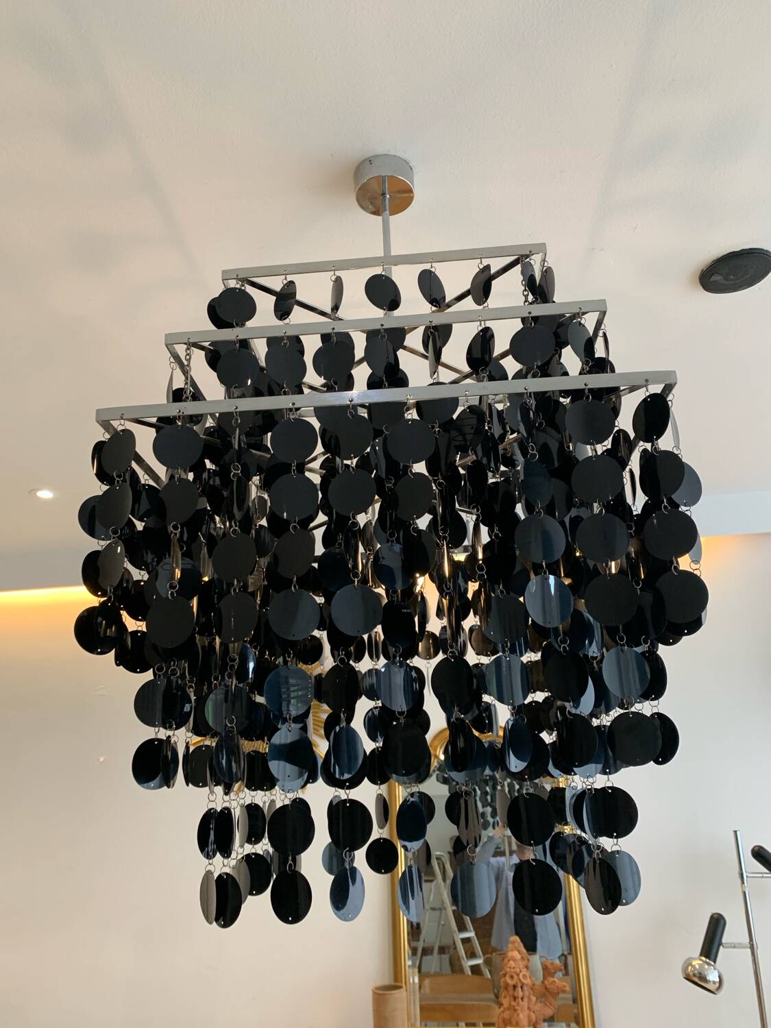 Chandelier Kare Design Pampille circa 1980