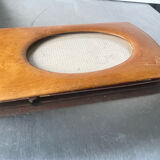 Antique  art nouveau birch wooden frame measurements 22 cm x 13 cm