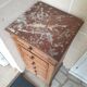 Chiffonnier en bois marqueté et marbre – Style classique