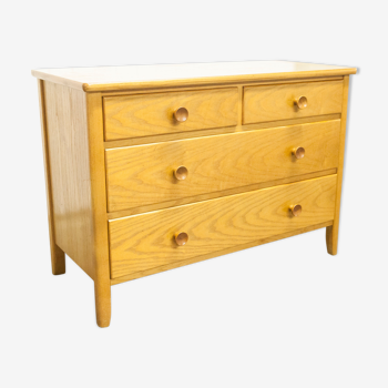 70s chest of drawers in pine 4 drawers 1m wide
