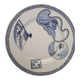 6 Assiettes Gien "Éventails japonais"