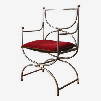 Fauteuil Curule, Maison Jansen, 1970