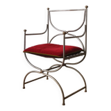 Curule armchair, Maison Jansen, 1970