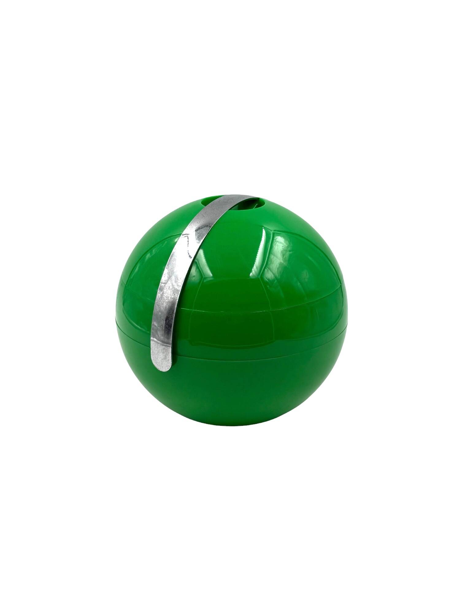 Seau à glace vert Space Age, Guzzini Italie, vers 1970