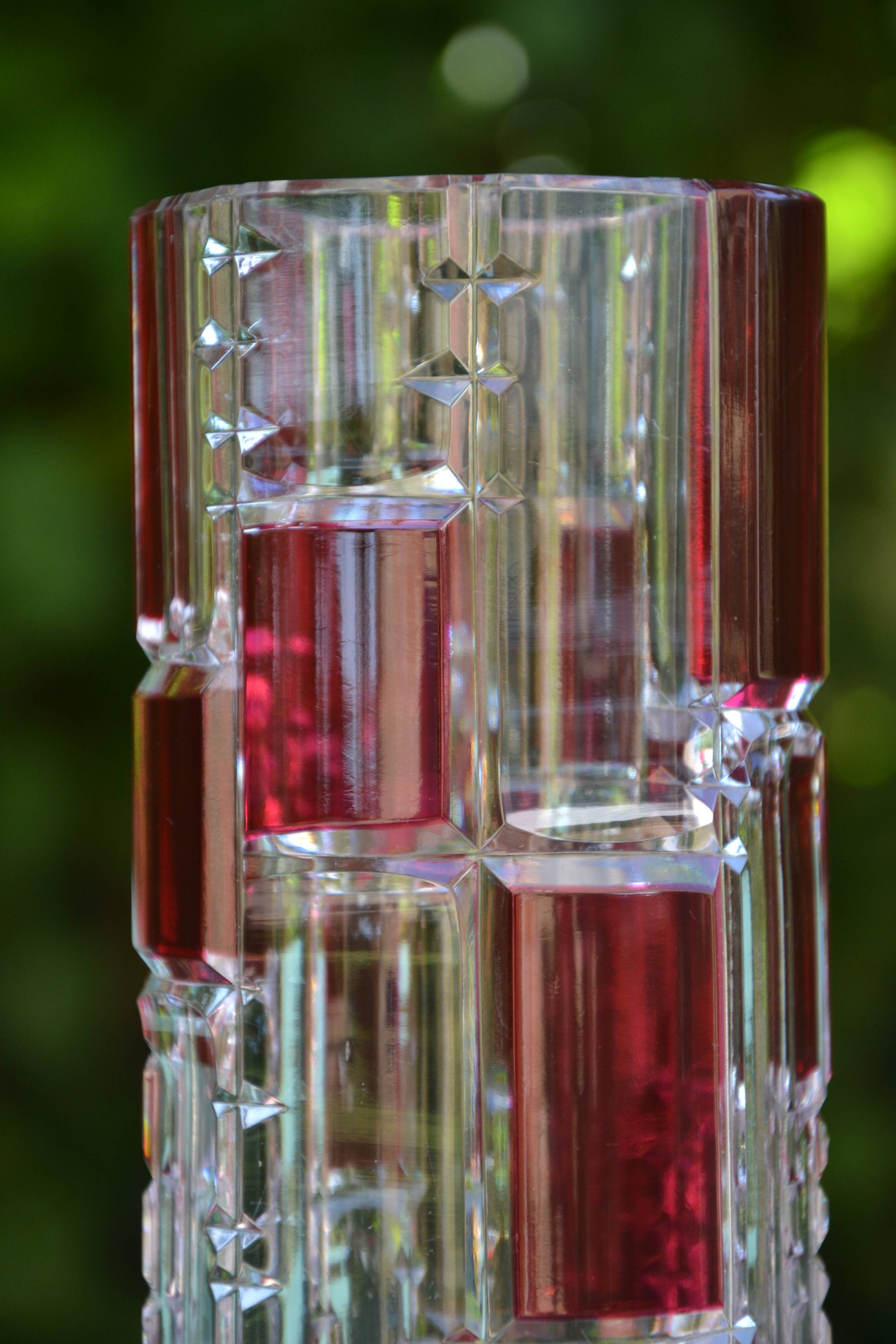 Modern St Lambert crystal vase