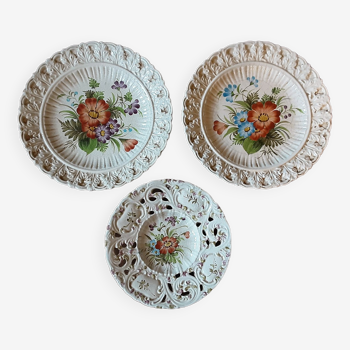 Set of 3 B&F decorative plates