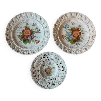 Set of 3 B&F decorative plates