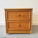 Vintage Bedside Table with Drawers