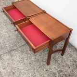 Pair of vintage Jacques Hauville bedside tables 1960 Roche Bobois