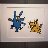 Illustration by Keith Haring - 'Animals' series - 2/12
