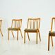 Ensemble de 4 chaises de salle à manger conçu par Antonín Šuman, années 1960