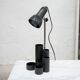Vintage black desk lamp with pencil holder