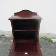 English mahogany bedside table