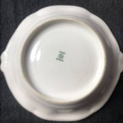 Five Antique Limoges Porcelain Berry Plates: Hand-Painted Gilbert, Gilded