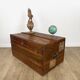 Old wooden transport trunk