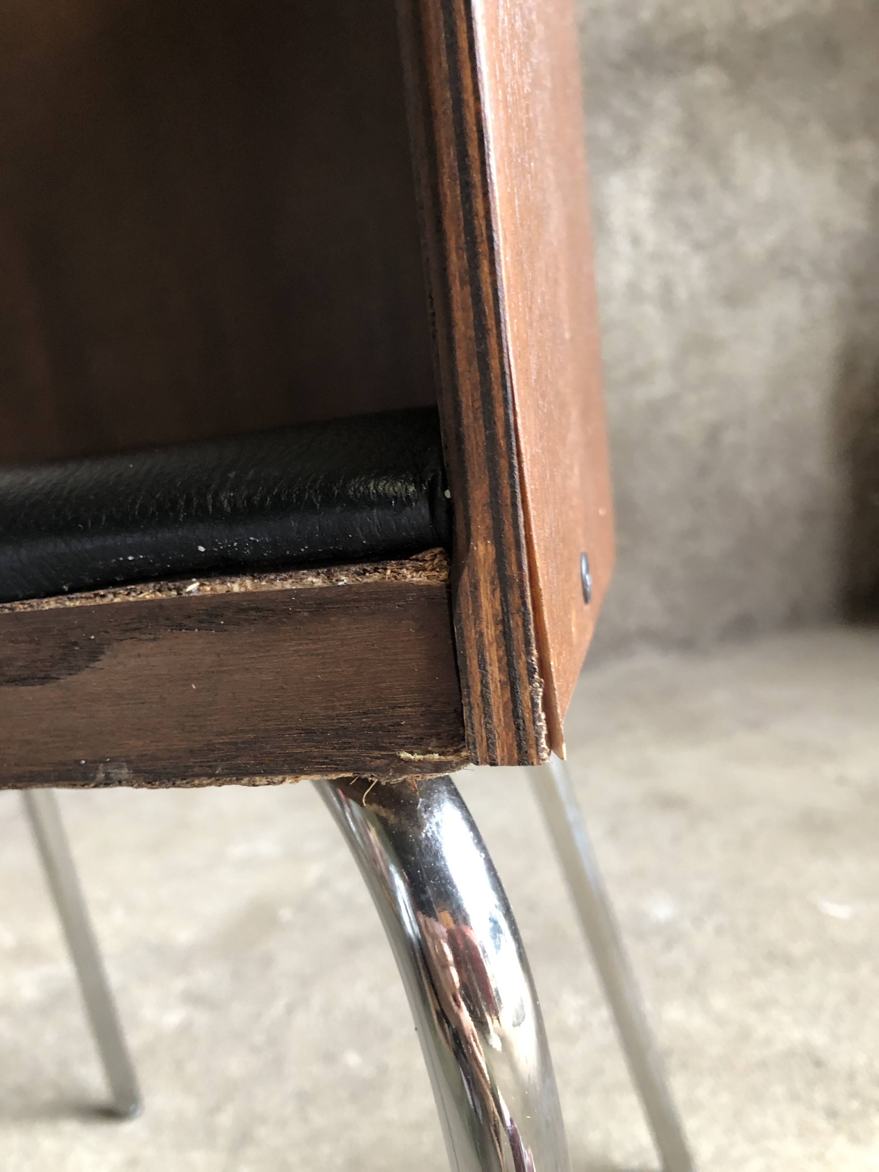 Fusion table and four chair set, vintage Ikea, 1990