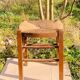 Tabouret rustique en bois et paille, XIXème s.