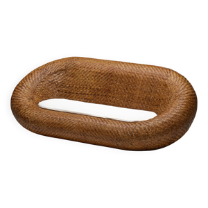 Canapé en osier tressé, - milieu xxe