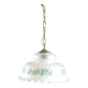 Opaque glass chandelier tulip shape