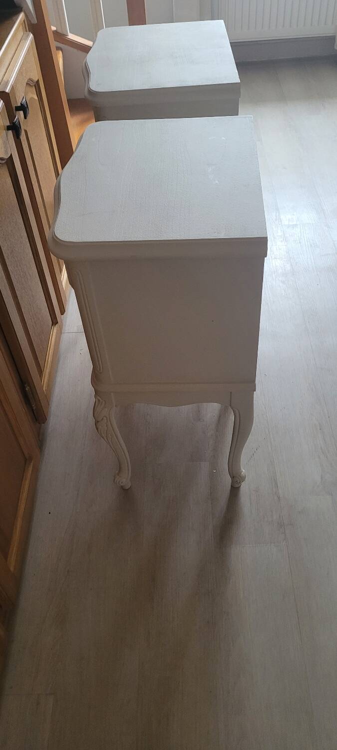 Louis XV style cherry wood bedside table