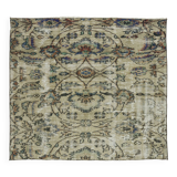 Turkish Anatolian Handmade Vintage Rug 140 cm x 120 cm