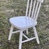 Vintage 1970s children's chair painted wood
