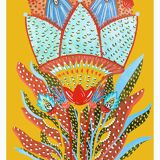 illustration fleurs jaune
