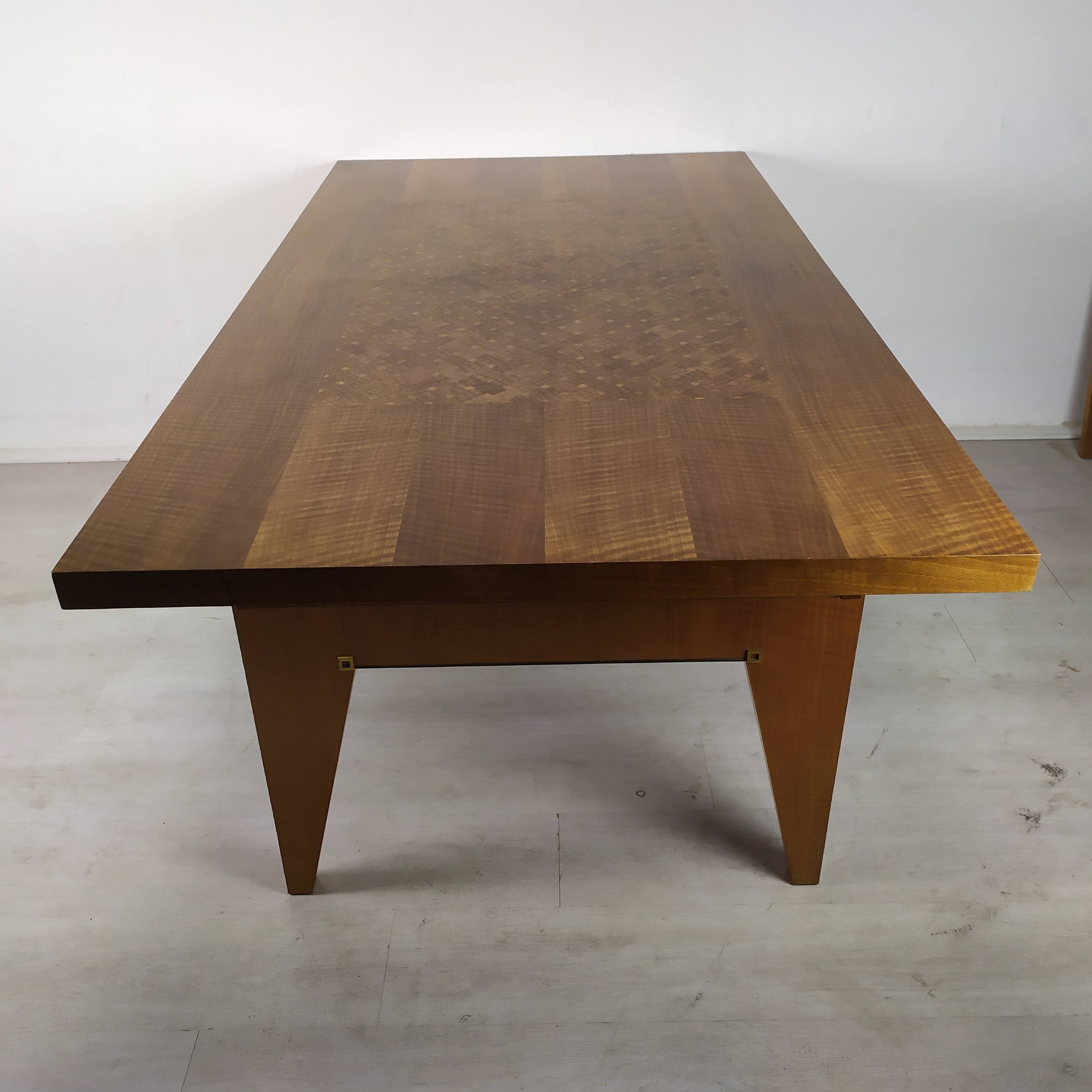 Table a rallonge pied compas