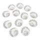 Set of 12 earthenware dinner plates, Hunting pattern