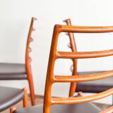 Ensemble de 6 chaises modèle 82 en teck par Niels O. Møller, Danemark