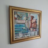 Oil on canvas Signed Stéphane Sciortino