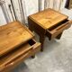 Paire de chevets en orme massif maison regain