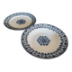 Paire d'assiettes un creuse et une plate Badonviller décor Oriental début X