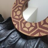 Sgraffito decorative mirror