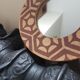 Miroir décor sgraffito