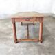 Farm table in solid pine with two drawers – 19th century