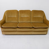 Vintage sofa yellow/gold 1970s
