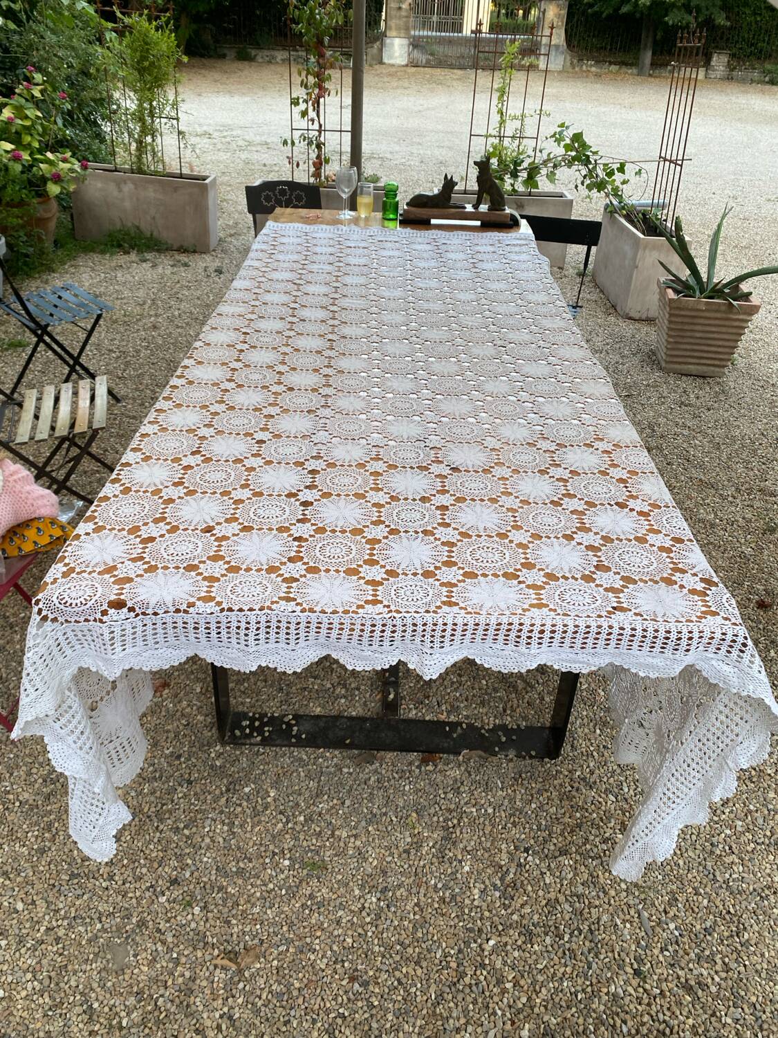 Dessus de lit en crochet