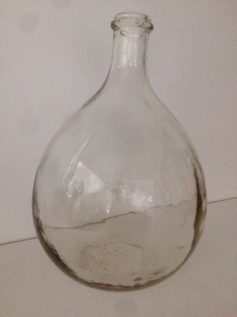 Transparent demijohn of 5 L