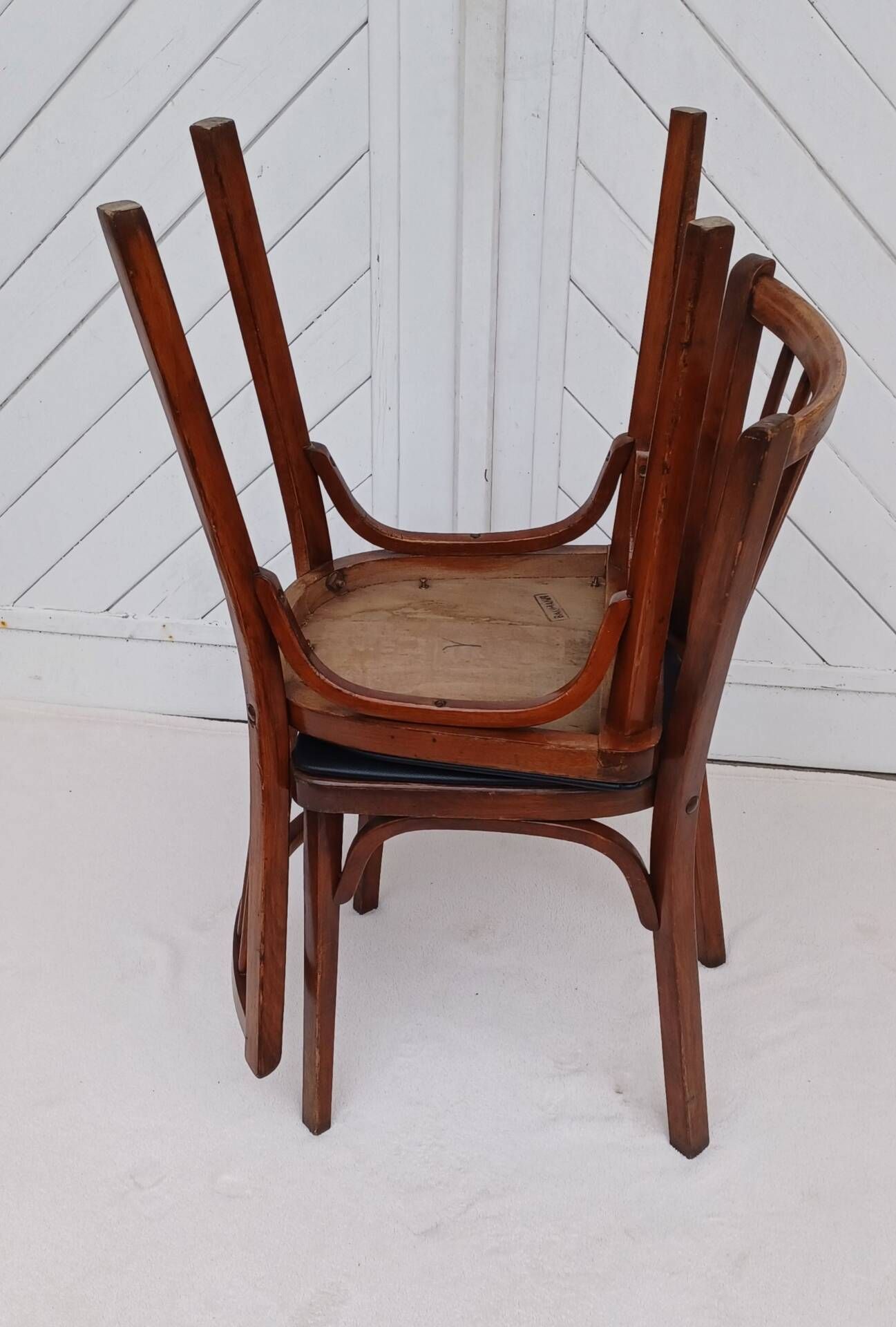 Pair of Baumann bistro chairs no. 12